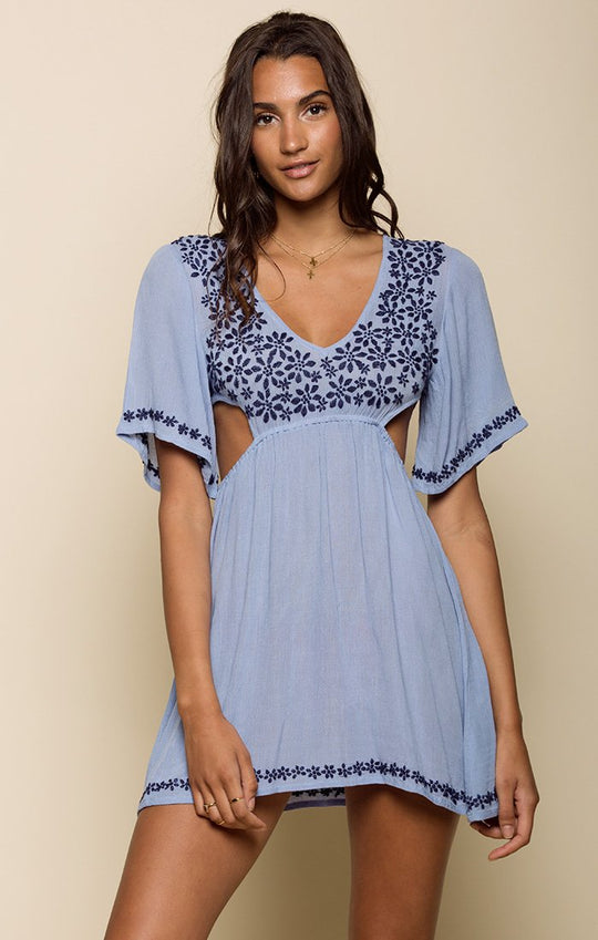MARRAKESH CUTOUT MINI DRESS