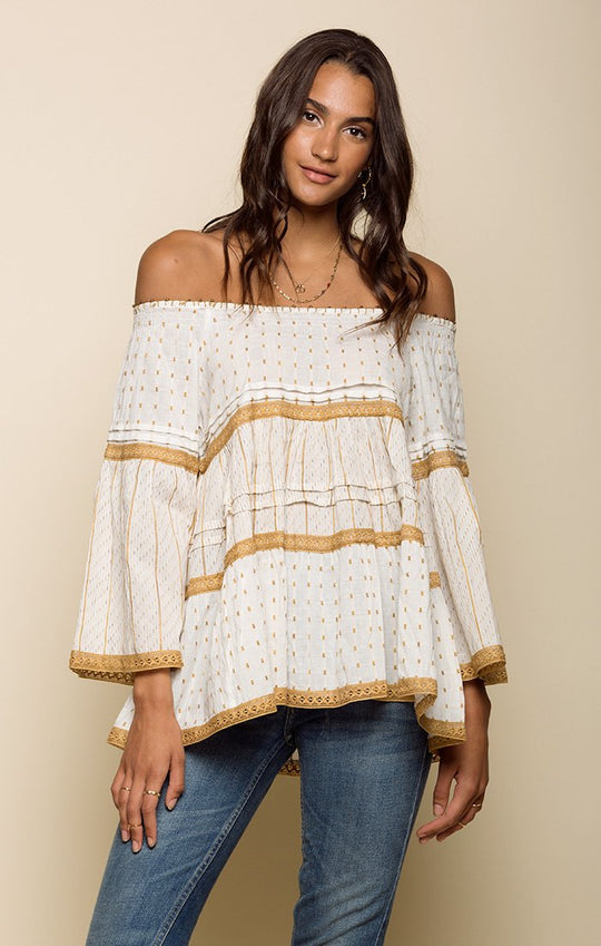 HAZEL OFF SHOULDER TUNIC