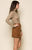 Raga - rivka faux suede skirt in Brown