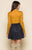 Raga - tara faux suede button up skirt in Gray