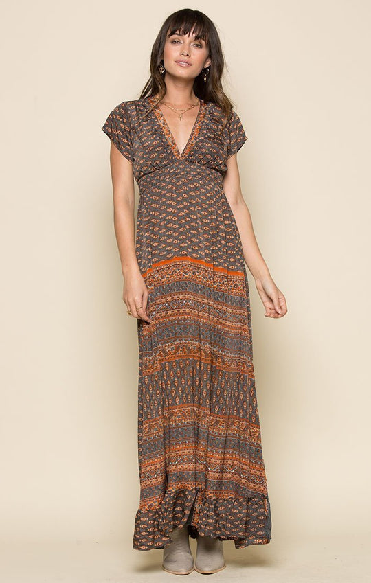 RAGA - REGGIE MAXI DRESS in Brown