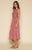 RAGA - Passion Struck Wrap Dress in Pink and Multi-color