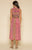 RAGA - Passion Struck Wrap Dress in Pink and Multi-color