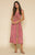 RAGA - Passion Struck Wrap Dress in Pink and Multi-color