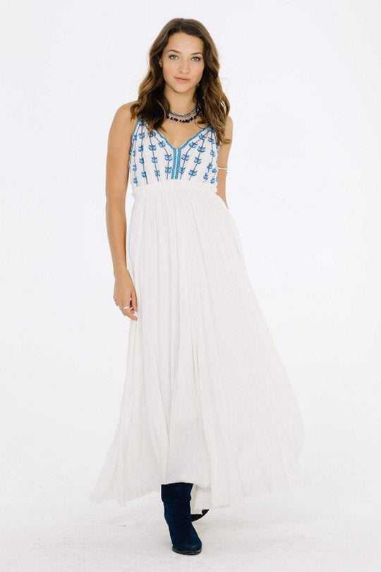 RAGA - Riptide Backless Maxi in white and Blue