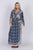 RAGA - Moonriver Maxi Skirt in Blue and Gray