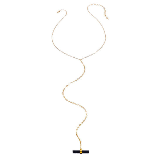 Rough Cut Tourmaline High Y Necklace