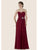 Rina di Montella - RD2604-1 Rhinestone Accented Pleated A-line Dress In Red