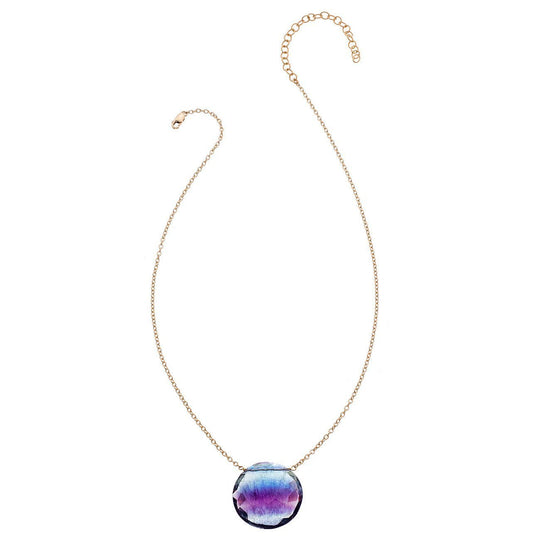 Heather Hawkins - Rock Dust Faceted Coin Layering Necklace