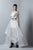 3351 Artistically Folded High Low Gown