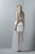 3352 Illusion Appliqued Peplum Detail Gown