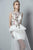 3352 Illusion Appliqued Peplum Detail Gown