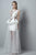 3352 Illusion Appliqued Peplum Detail Gown