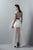 3353 Appliqued Illusion Lattice High Low Gown