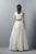 3357 Floral Brocade High Low Gown