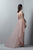 3367 Lace Illusion Bateau Column Dress