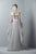 3369 Illusion Bateau A-line Dress With Overskirt