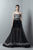 3372 Modified Scoop Metallic A-line Dress