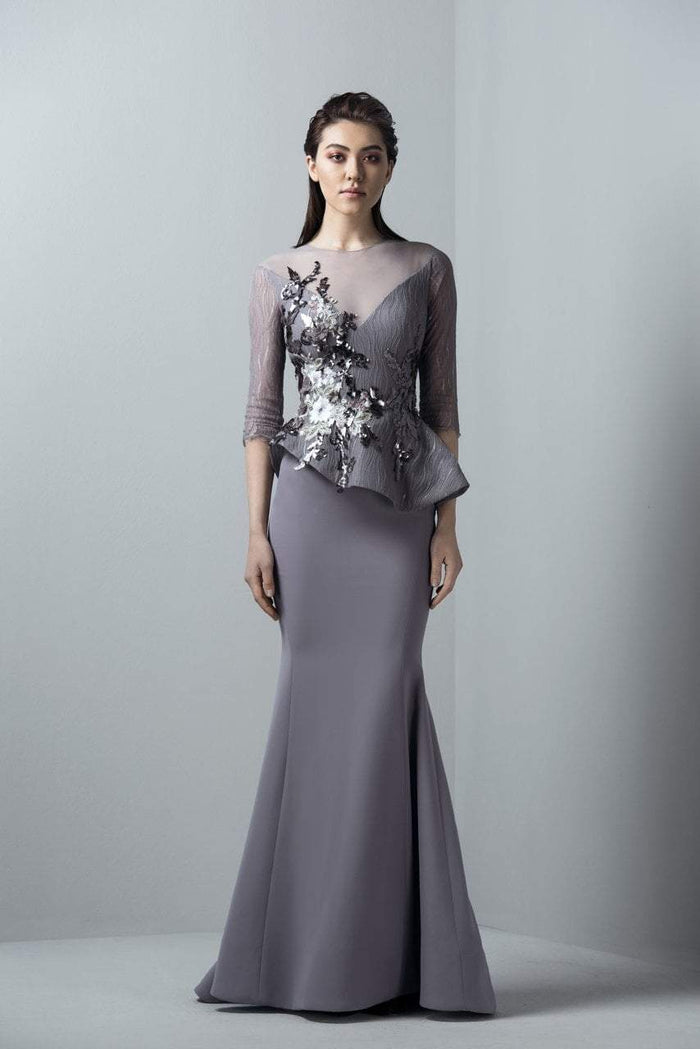 3374 Illusion Jewel Brode Mermaid Dress
