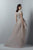 3375 Lace Illusion Bateau Dress with Overskirt