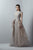 3375 Lace Illusion Bateau Dress with Overskirt