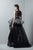3382 Illusion Neckline Organza Gown