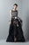 3382 Illusion Neckline Organza Gown
