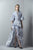 3388 Bell Sleeve Peplum High Low Evening Gown