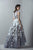 Saiid Kobeisy - Sleeveless Tulle Brode High Low Gown 3389 In Blue