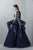 3390 Sleeveless Tulle Brode Layered Peplum Gown