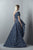 3395 One Shoulder Tulle Brode High Low Gown