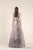 Saiid Kobeisy - RE3553 Floral Motif Bead Embroidered Tulle Gown in Pink