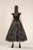 Saiid Kobeisy - RE3584 Embroidered Tulle Brode Bateau A-line Dress in Black