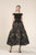 Saiid Kobeisy - RE3584 Embroidered Tulle Brode Bateau A-line Dress in Black