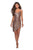La Femme - 28227 Short Asymmetric Sequined Dress In Pink and Gold