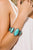 OPEN TURQUOISE STONE CUFF