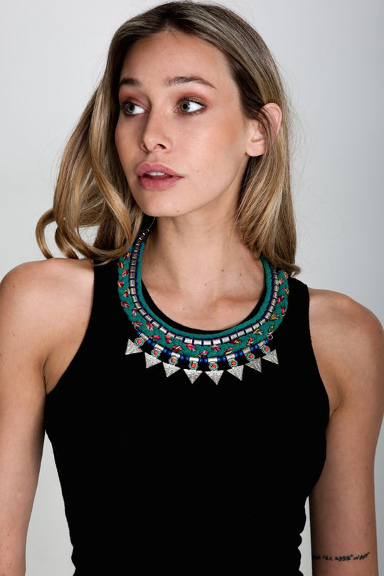 SPEAR EMBELLISHED NECKLACE