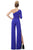 Jovani - 1430 Single Sleeve Stretch Jersey Jumpsuit In Blue