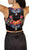Two Piece Floral Print Evening Gown
