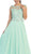 Gorgeous Lace Applique Chiffon Prom Dress
