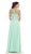 May Queen - Gorgeous Lace Applique Chiffon Prom Dress in Green
