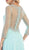 Elegant Long Sleeve Sequined Chiffon Evening Dress