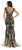 May Queen Cap Sleeve Lace Applique Evening Gown RQ7271 In Black/Nude