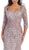 Lace Crisscrossed Shirring Mermaid Evening Gown