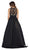 Sleeveless Lace Applique Taffeta Formal Ball Gown