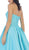 Strapless High-Low Pleated Cocktail Dress