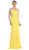 May Queen - RQ7375 Hourglass Illusion Embellished Bodice Evening Dress in Yellow