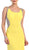 May Queen - RQ7375 Hourglass Illusion Embellished Bodice Evening Dress in Yellow