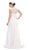 May Queen - RQ-7380 Lace Cap Sleeves Bridal Dress in White