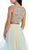 Sleeveless Two-Piece Beaded Top Hi-low Evening Dress